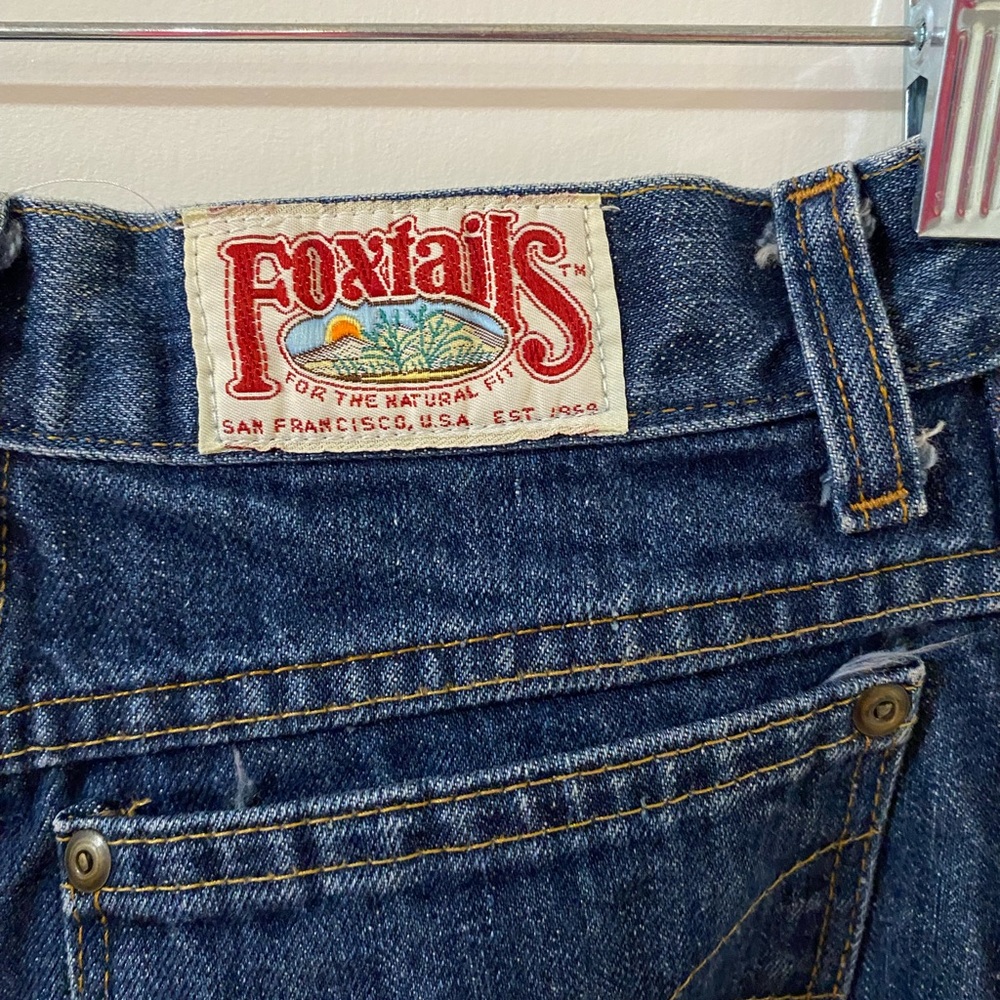 Vintage foxtails high waisted straight leg jeans